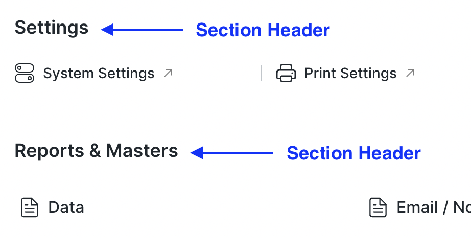 Section Header