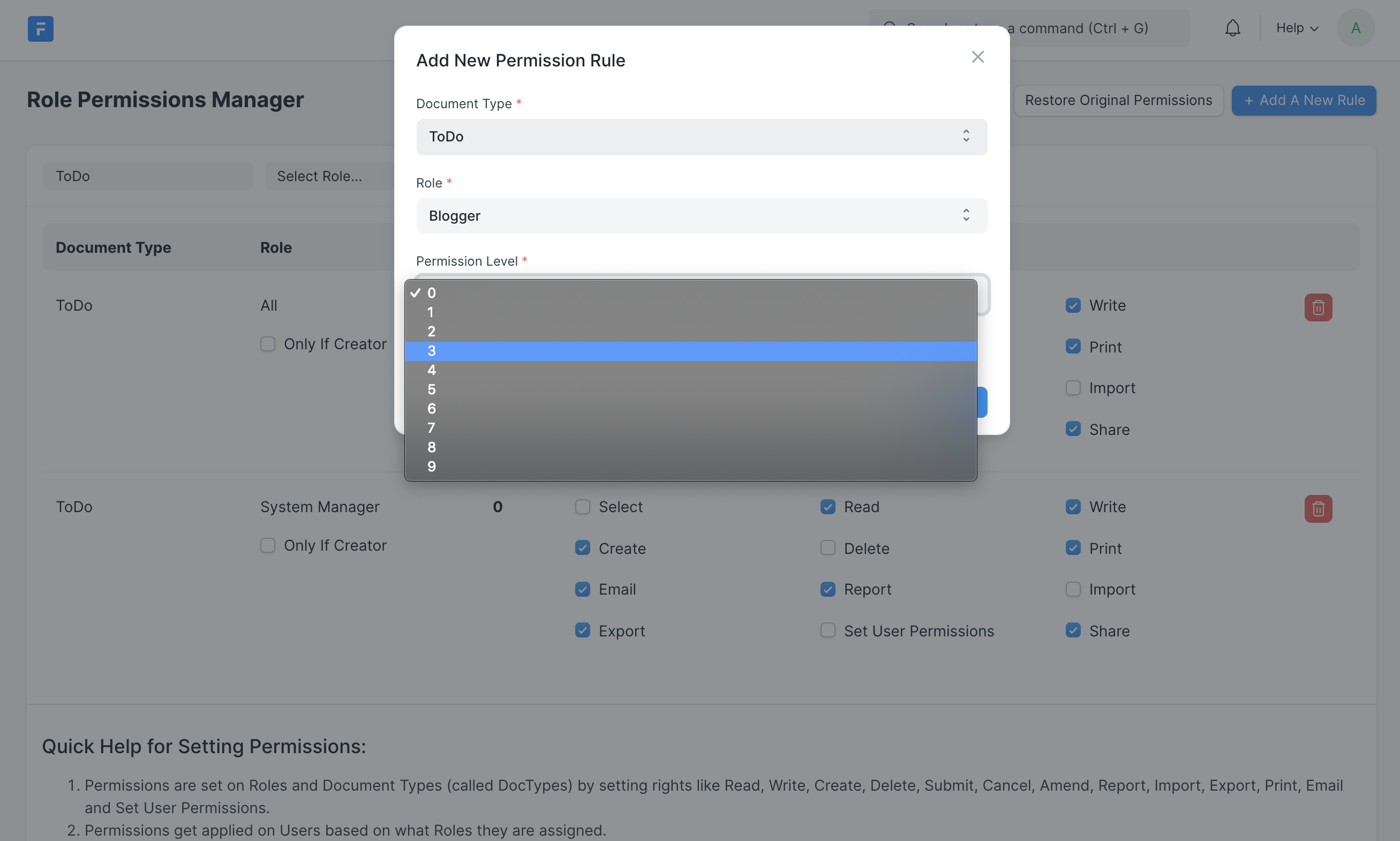 Channel permissions